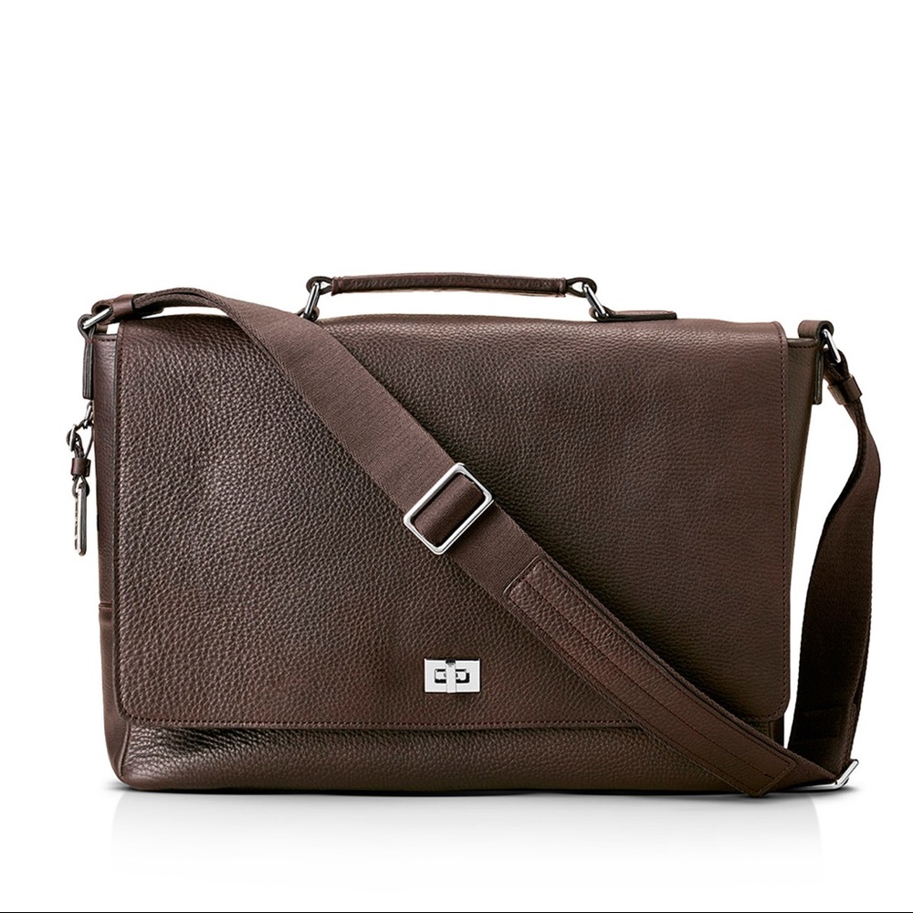 Shinola Luxe Leather Messenger Bag